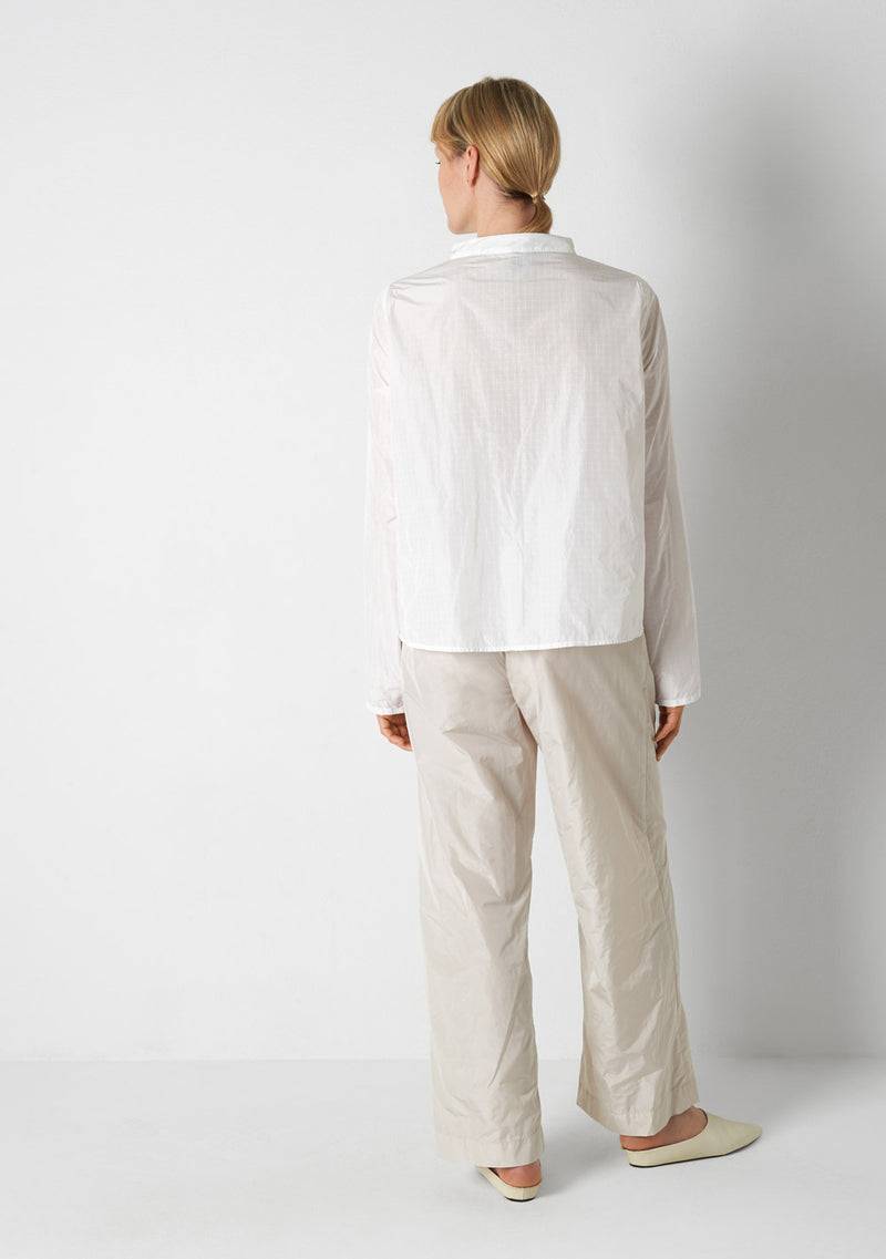 Katharina Hovman Japanbluse RIBSTOP, white Räumungsverkauf