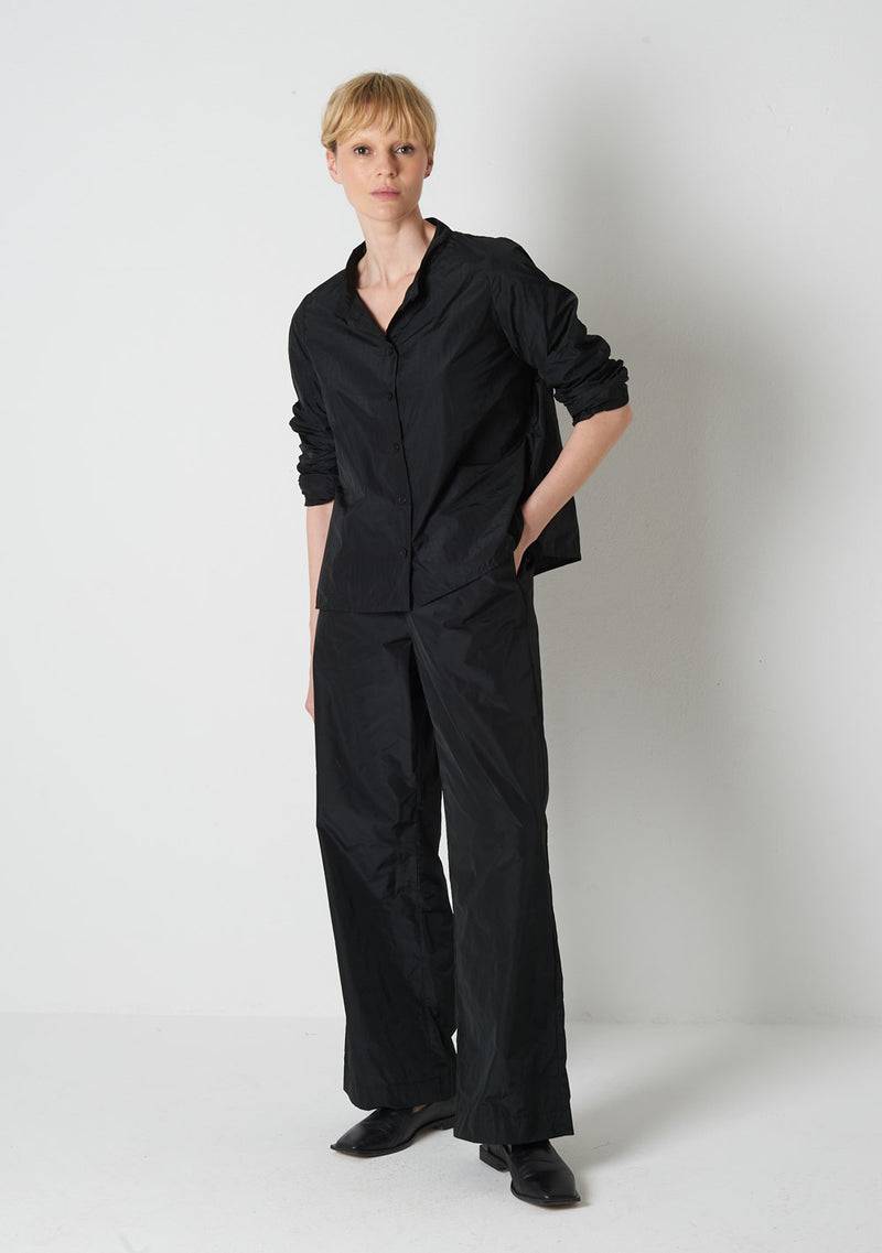Katharina Hovman Japanbluse RIBSTOP, black Tägliche Deals
