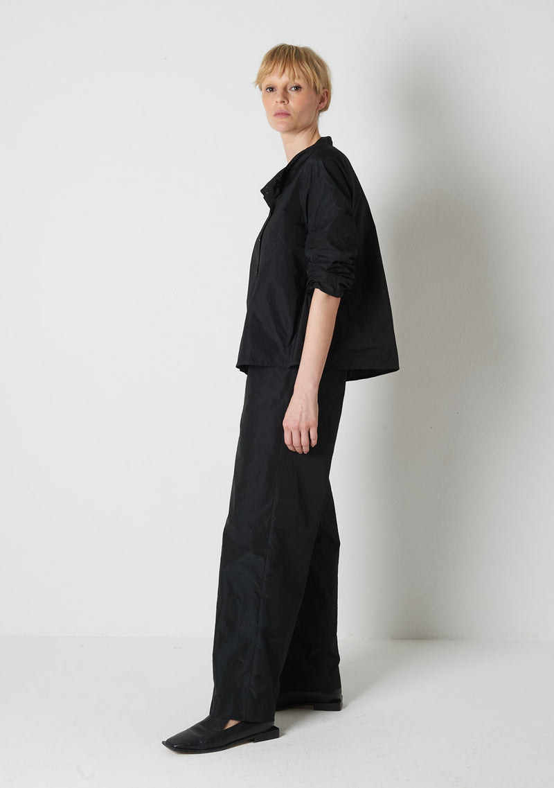 Katharina Hovman Japanbluse RIBSTOP, black Tägliche Deals