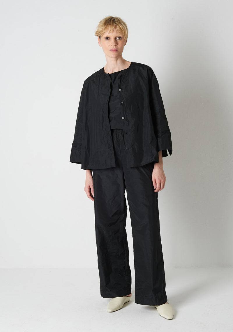 Katharina Hovman Big Blouse Short RIBSTOP, black Sonderangebote