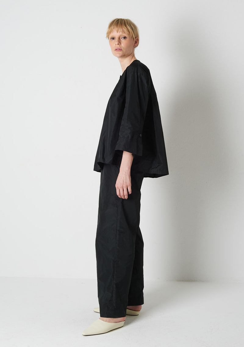 Katharina Hovman Big Blouse Short RIBSTOP, black Sonderangebote