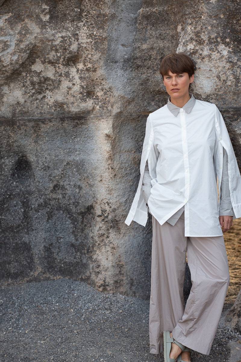 Katharina Hovman Button Blouse white Letzter Tag