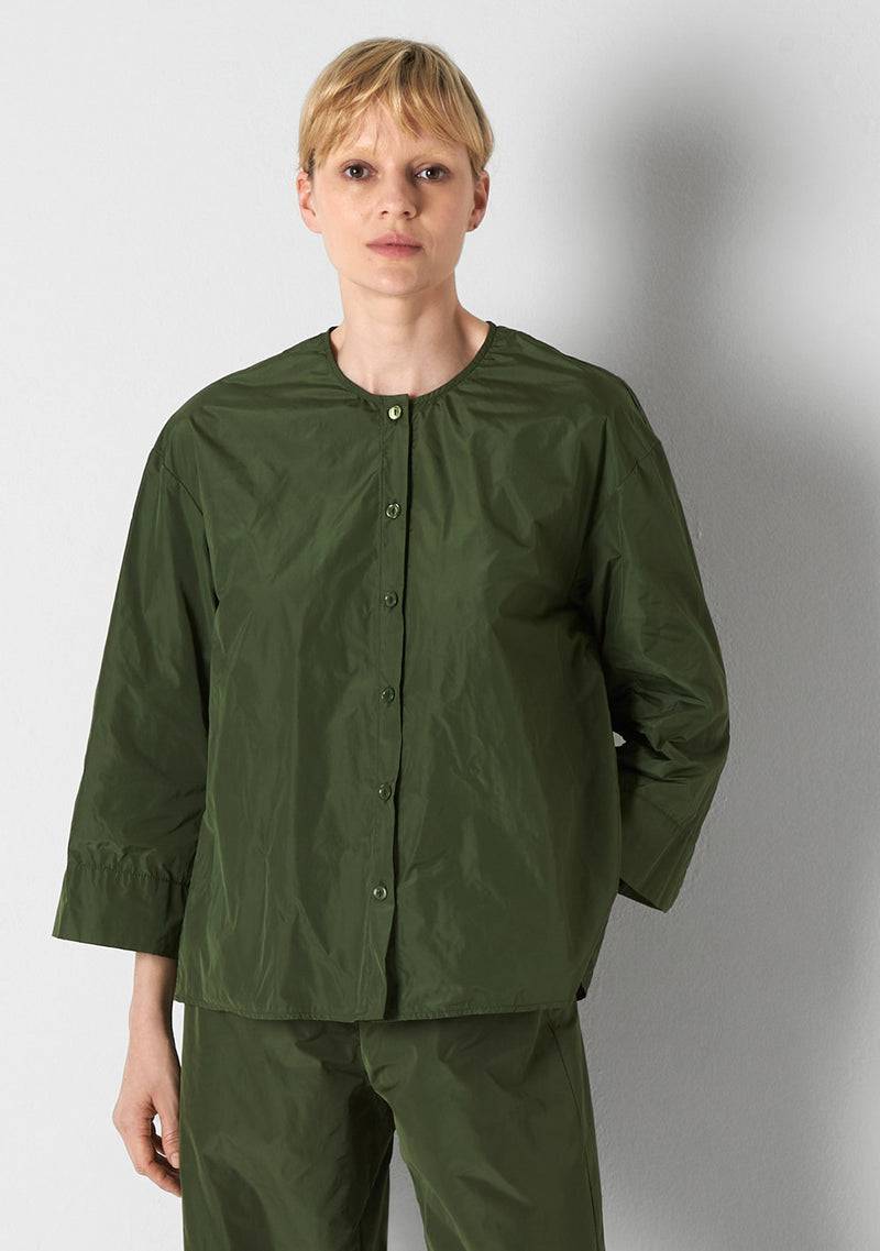 Katharina Hovman Big Blouse Short green tea Super Rabatt