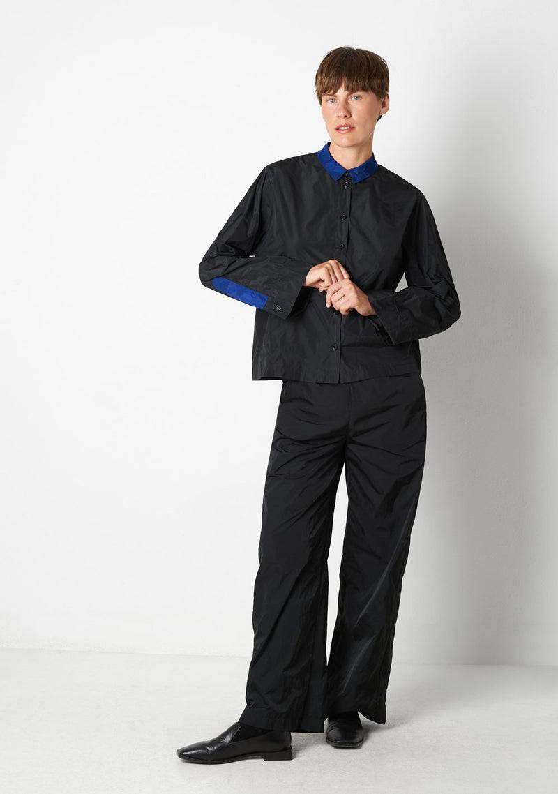 Katharina Hovman Kimonobluse black/royal Neuheiten