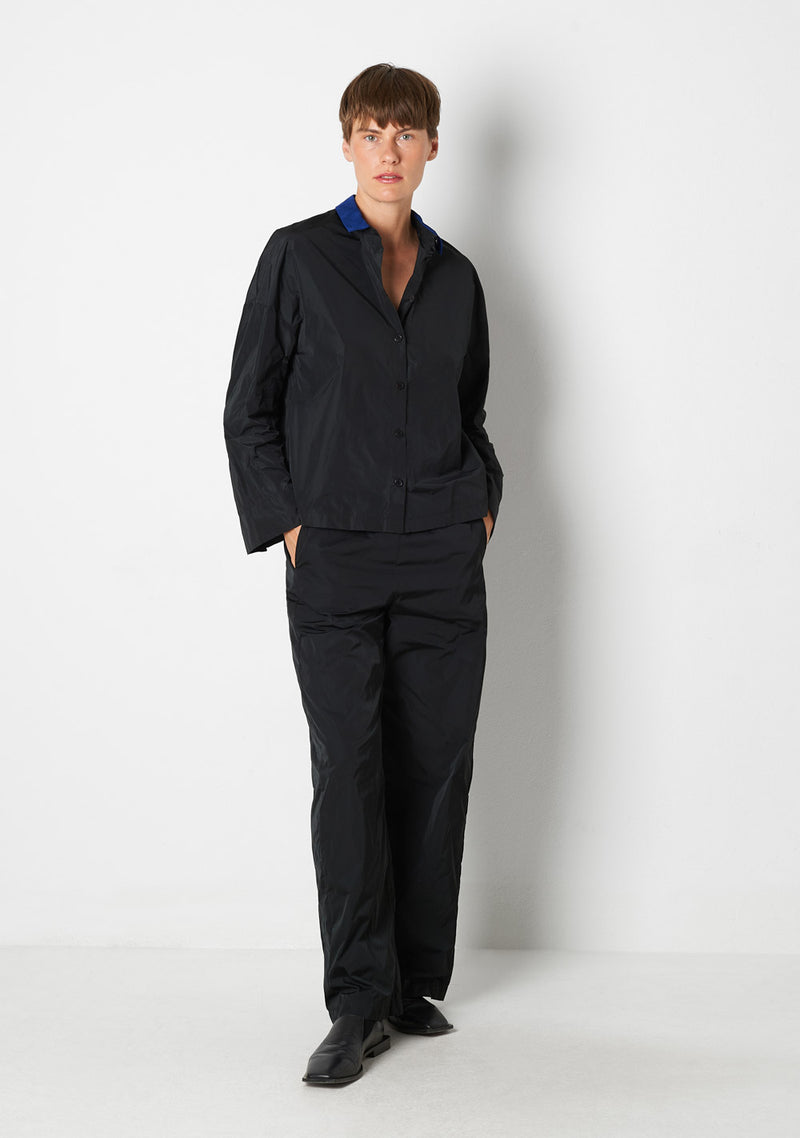 Katharina Hovman Kimonobluse black/royal Neuheiten