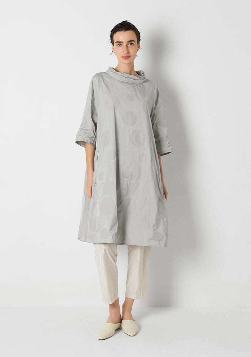 Katharina Hovman Day Dress heavy Taffetas, DOTS, silver Zeitbegrenzte Promotion