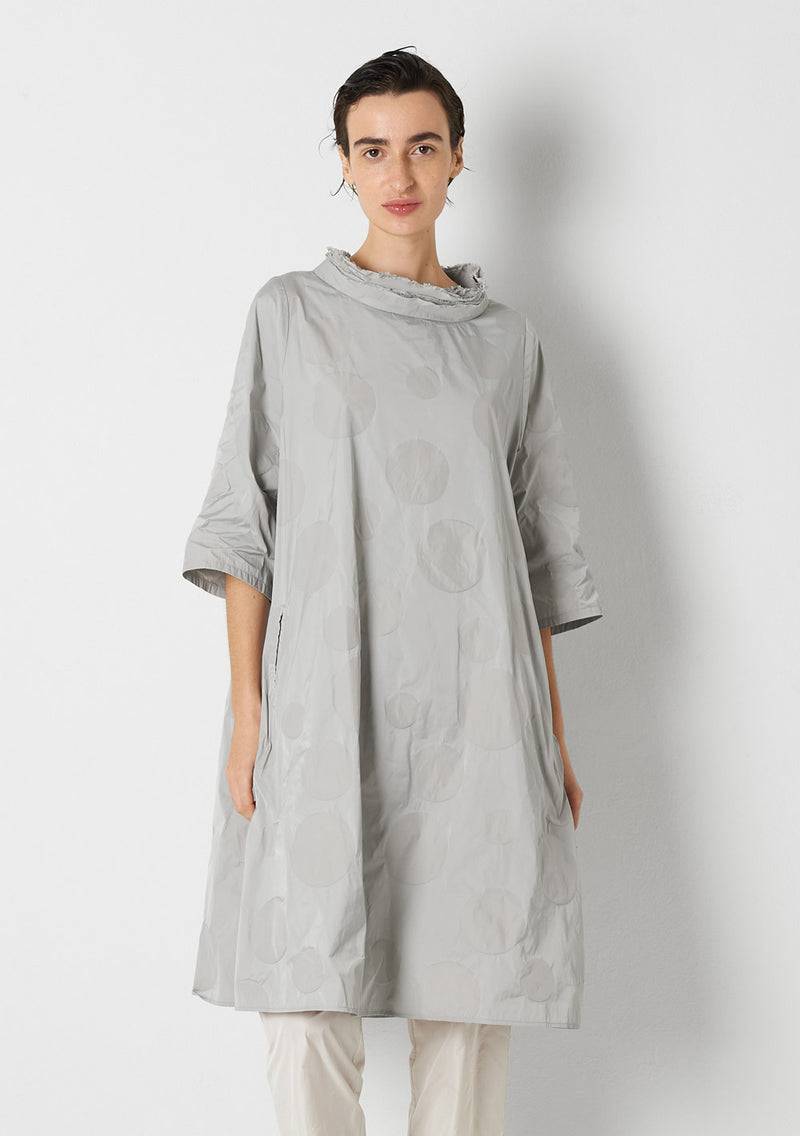 Katharina Hovman Day Dress heavy Taffetas, DOTS, silver Zeitbegrenzte Promotion