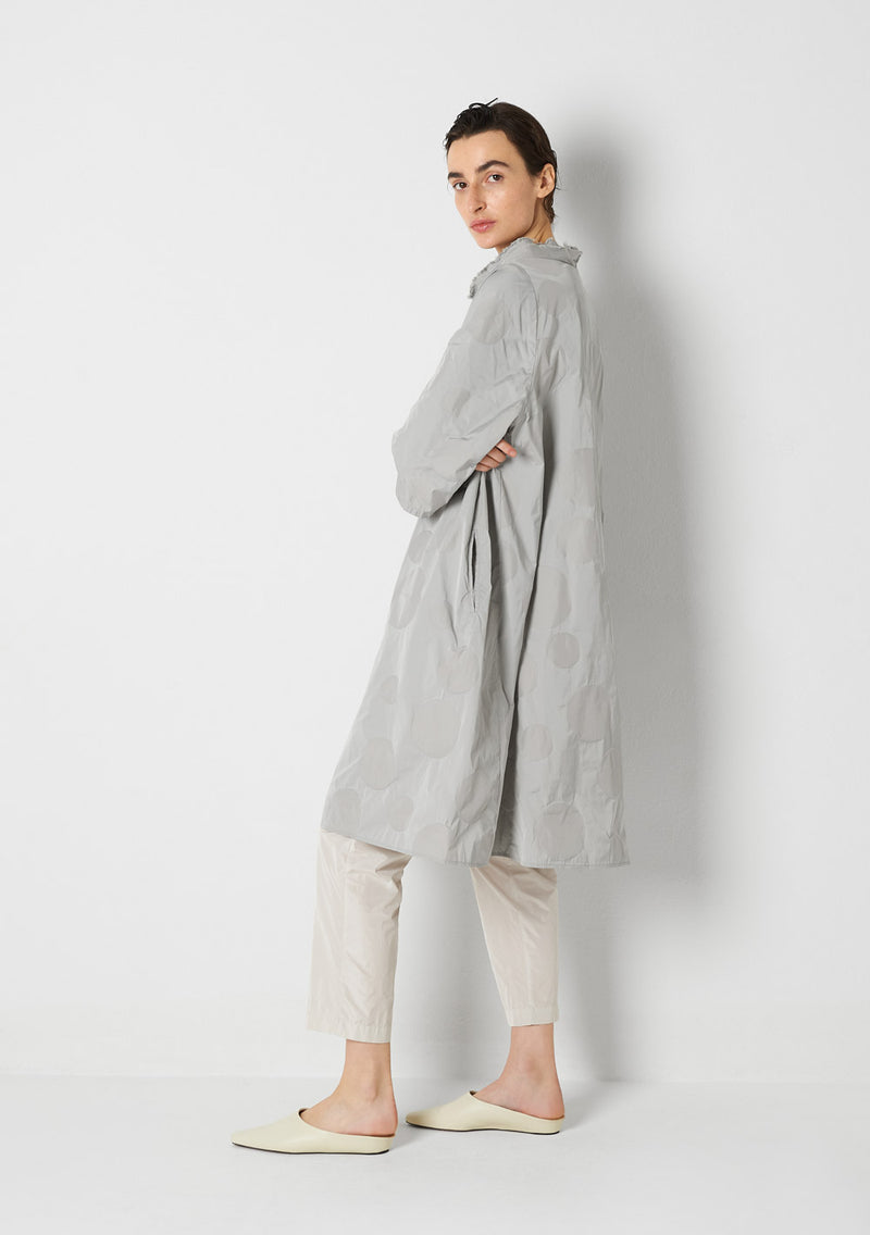 Katharina Hovman Day Dress heavy Taffetas, DOTS, silver Zeitbegrenzte Promotion