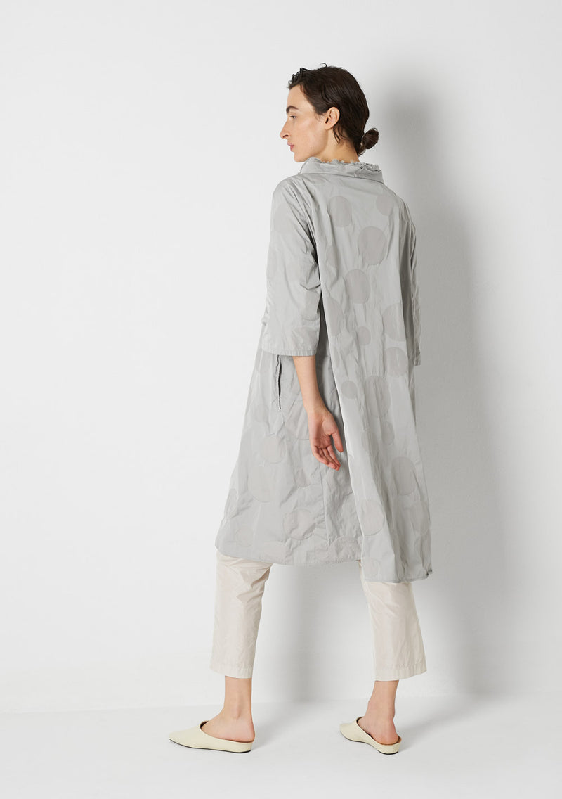 Katharina Hovman Day Dress heavy Taffetas, DOTS, silver Zeitbegrenzte Promotion