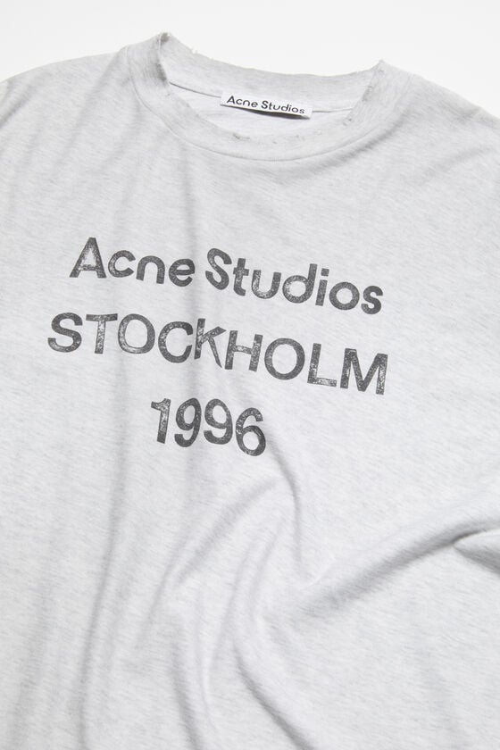 ﻿Acne Studios Logo-T-Shirt – lockere Passform Saisonschlussverkauf