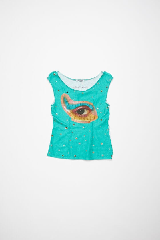 Acne Studios Bedrucktes Tanktop Valentinstagsangebot