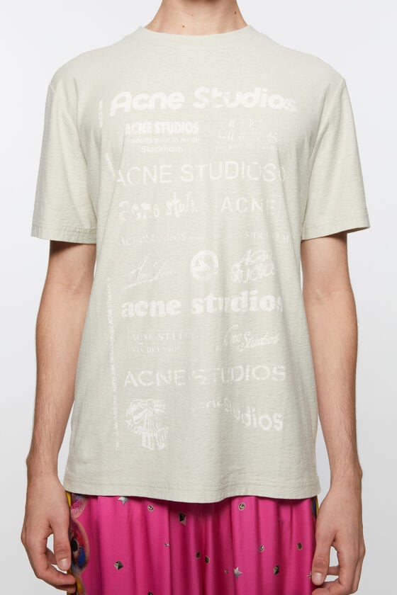 Acne Studios Logo-T-Shirt – lockere Passform Jubiläumsangebot