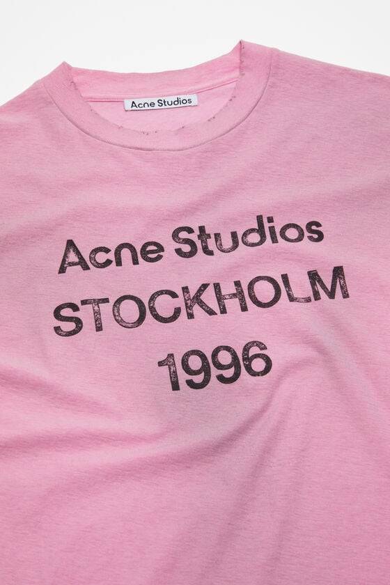 Acne Studios Logo-T-Shirt – lockere Passform Sonderangebote