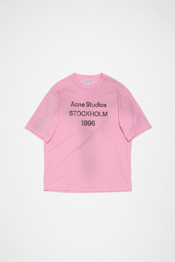 Acne Studios Logo-T-Shirt – lockere Passform Sonderangebote
