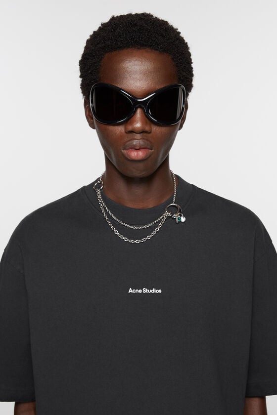 Acne Studios Logo-T-Shirt Bis zu 60% Rabatt