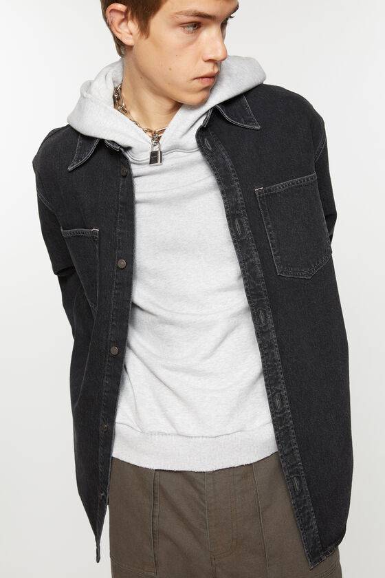 Acne Studios Jeanshemd mit Knopfleiste - Lockere Passform Discount Store für neue Produkte