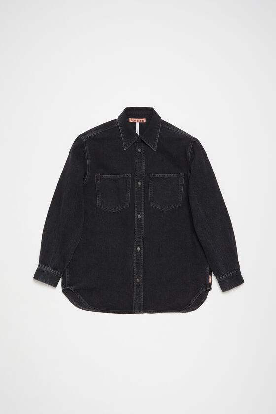 Acne Studios Jeanshemd mit Knopfleiste - Lockere Passform Discount Store für neue Produkte