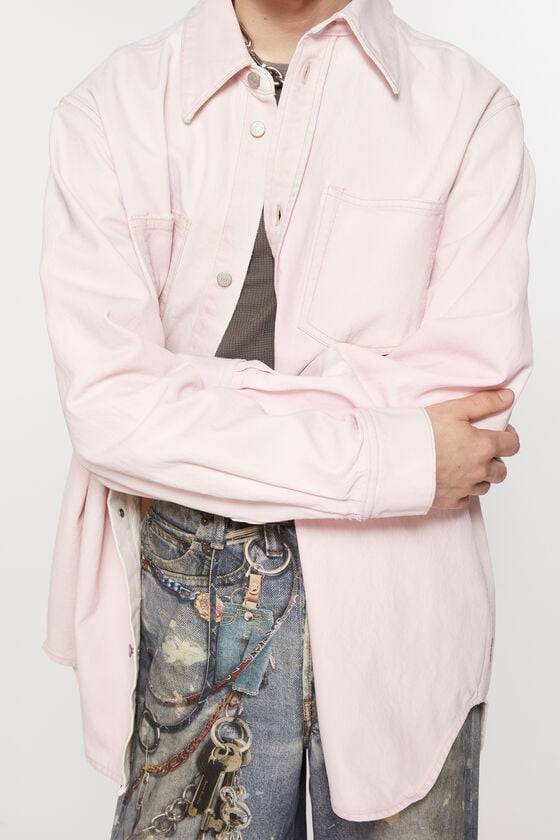 Acne Studios Jeanshemd mit Knopfleiste - Lockere Passform Super Rabatt