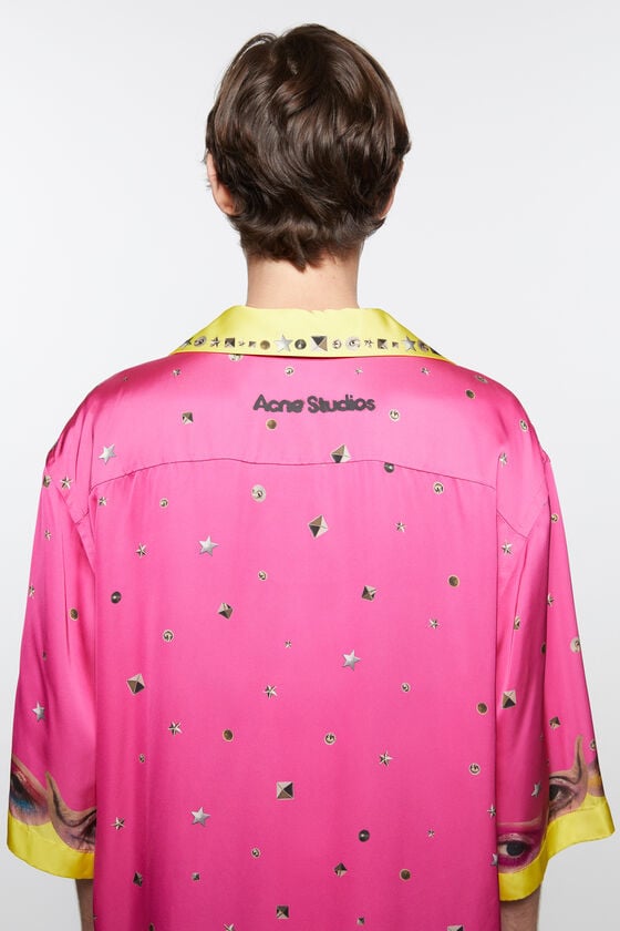 Acne Studios Bedrucktes Hemd mit Knopfleiste zollfrei