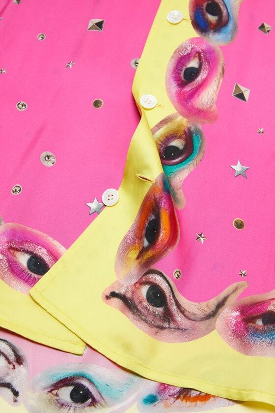 Acne Studios Bedrucktes Hemd mit Knopfleiste zollfrei