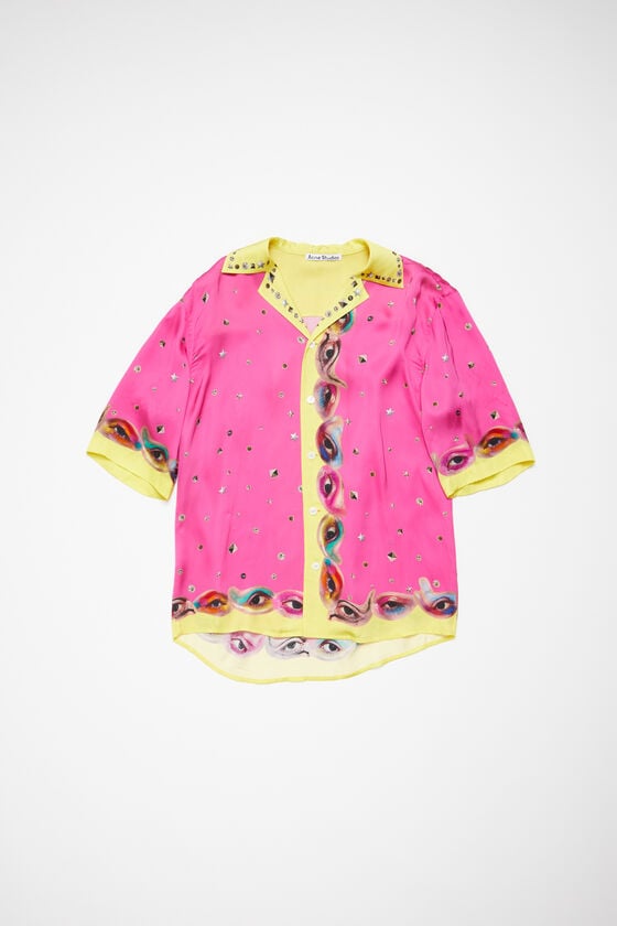 Acne Studios Bedrucktes Hemd mit Knopfleiste zollfrei