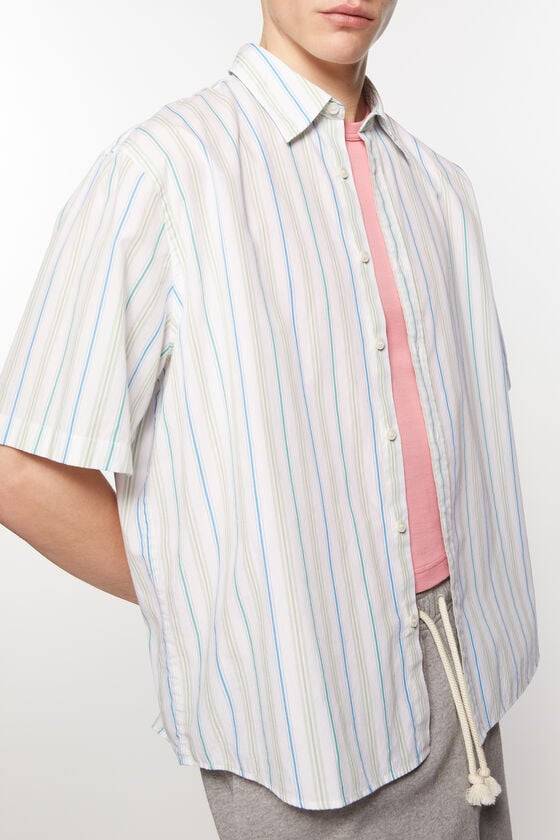 Acne Studios Gestreiftes Hemd mit Knopfleiste Unisex Rabatte dieses Monats