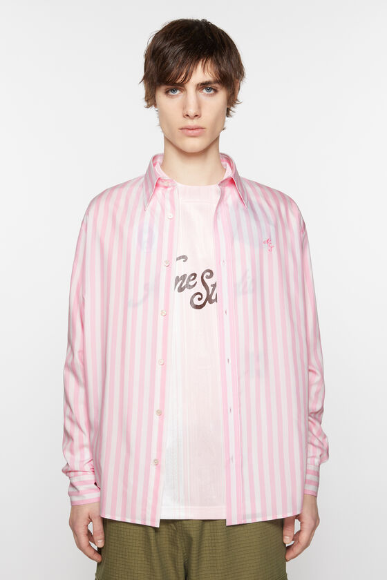 Acne Studios Gestreiftes Hemd mit Knopfleiste Angebote