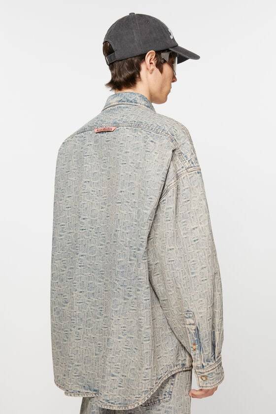 Acne Studios Monogramm-Jeanshemd – entspannte Passform Hotsell