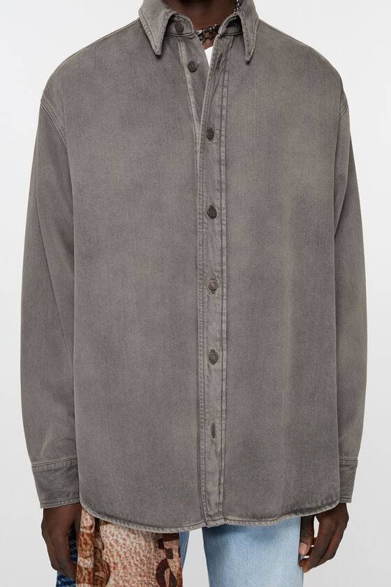 Acne Studios Jeanshemd in lockerer Passform Blitzverkäufe