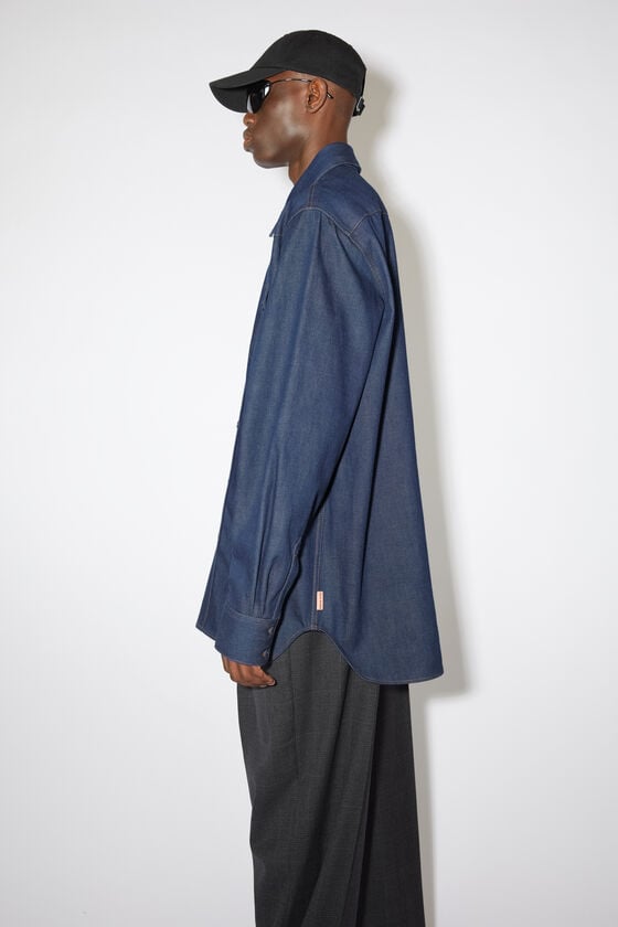 Acne Studios Jeanshemd mit Knopfleiste Fabrik Onlineshop