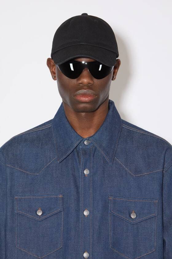 Acne Studios Jeanshemd mit Knopfleiste Fabrik Onlineshop