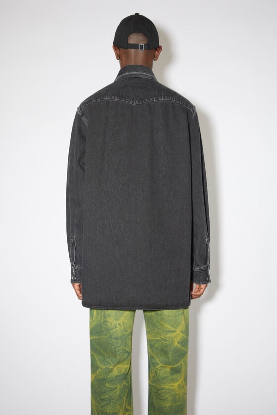 Acne Studios Jeanshemd mit Knopfleiste Rabatt