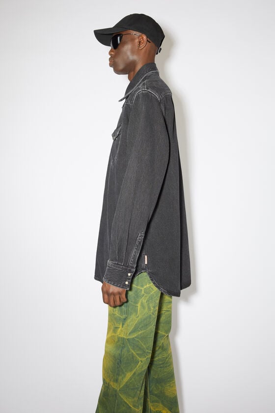 Acne Studios Jeanshemd mit Knopfleiste Rabatt