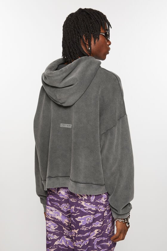 Acne Studios Sweatshirt mit Kapuze und Logoaufnäher Versandkostenfrei