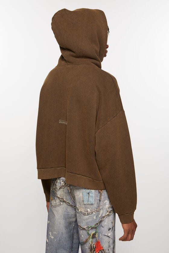 Acne Studios Sweatshirt mit Kapuze und Logoaufnäher Großer Ausverkauf