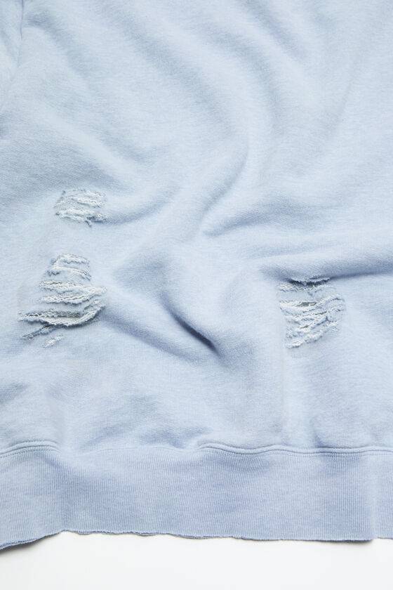 Acne Studios Pullover mit Logoprint im Used-Look Saisonschlussverkauf