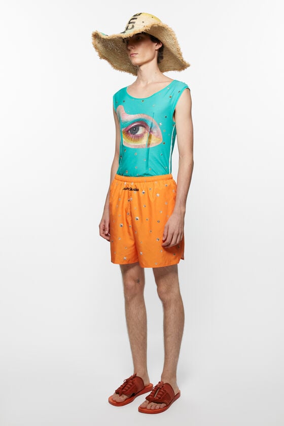 Acne Studios Bedruckte Badeshorts Fabrikverkauf