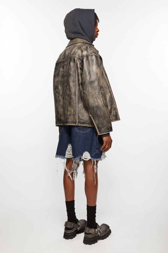 Acne Studios Distressed Denim Shorts - Super Baggy Fit Rabatt