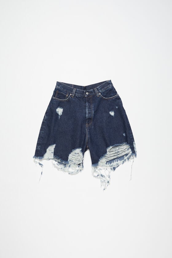 Acne Studios Distressed Denim Shorts - Super Baggy Fit Rabatt