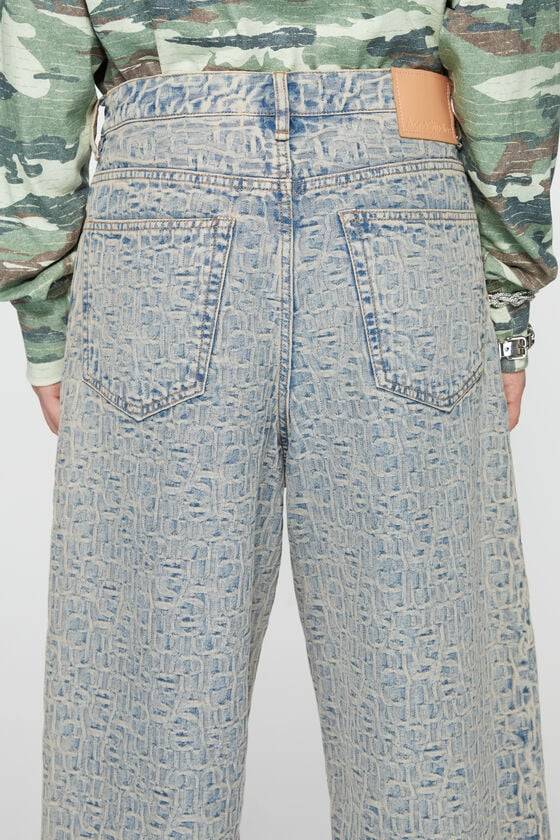 Acne Studios Denim-Shorts mit Monogramm – lockere Passform Black Friday