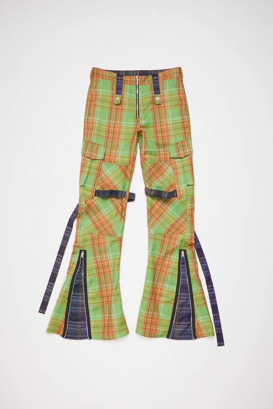 Acne Studios Cargo-Hose mit Karomuster Große Rabatte