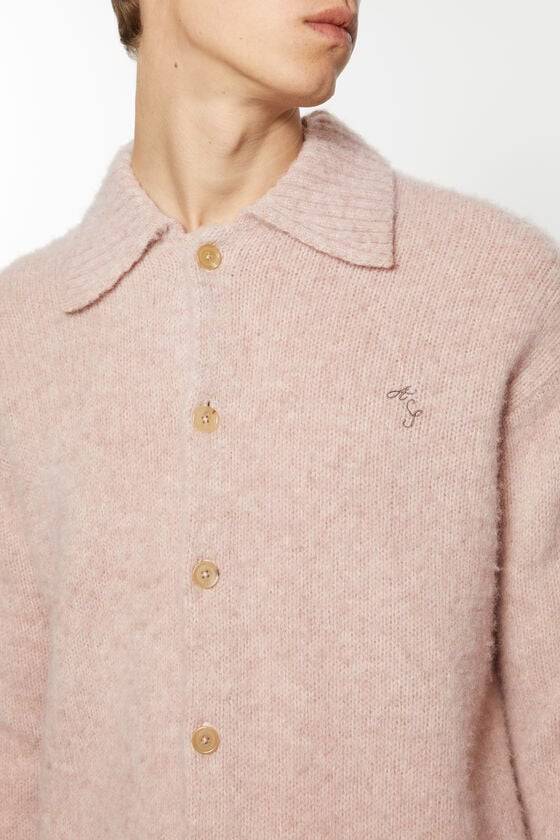 Acne Studios Polo wool cardigan Super Rabatt
