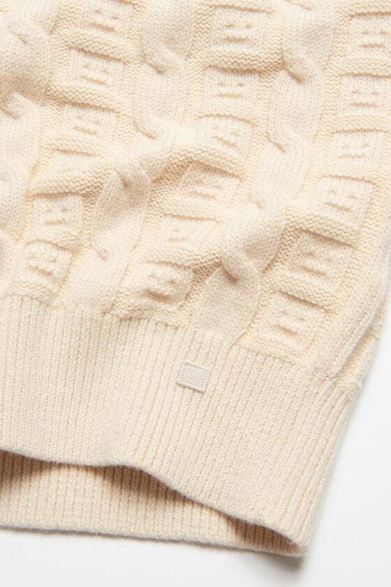 Acne Studios Ärmelloser Pullover aus Zopfwolle Unisex 50% Rabatt für begrenzte Zeit