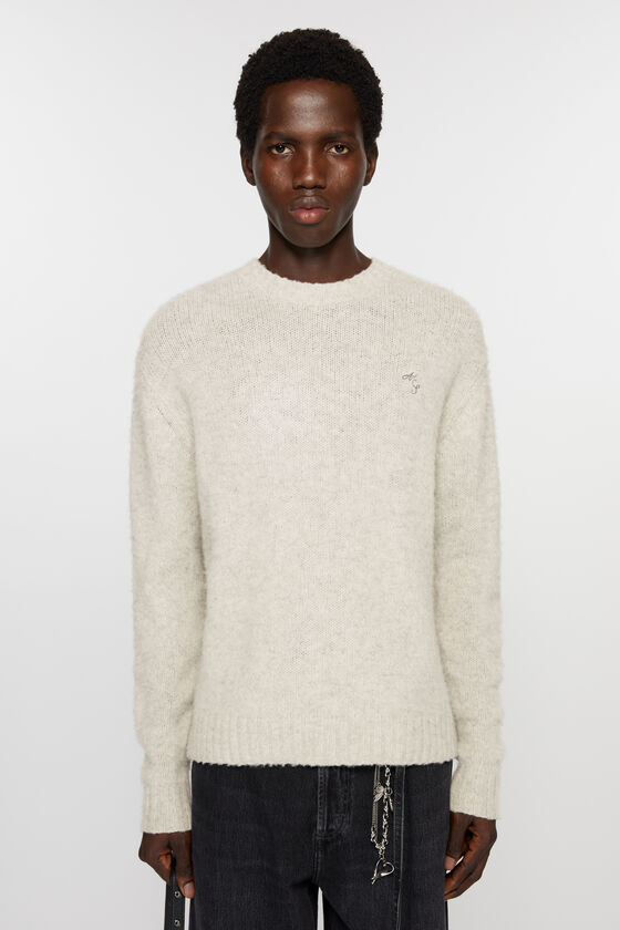 Acne Studios Wollpullover mit Rundhalsausschnitt Verkauf