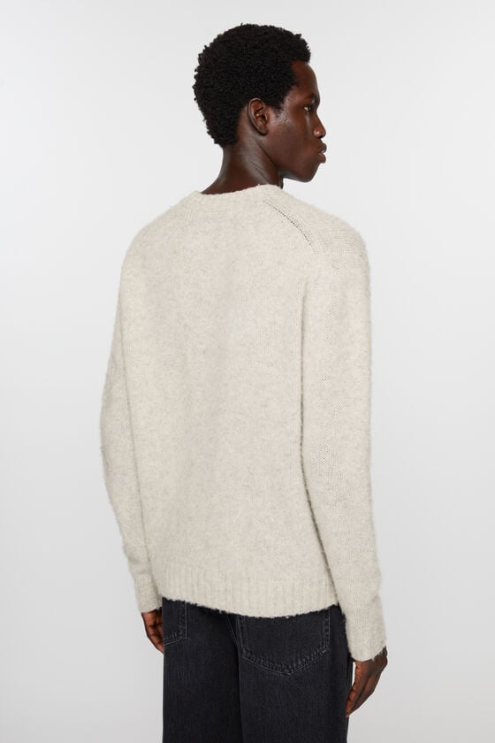 Acne Studios Wollpullover mit Rundhalsausschnitt Verkauf
