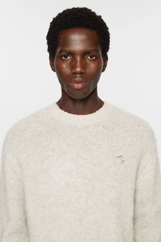 Acne Studios Wollpullover mit Rundhalsausschnitt Verkauf