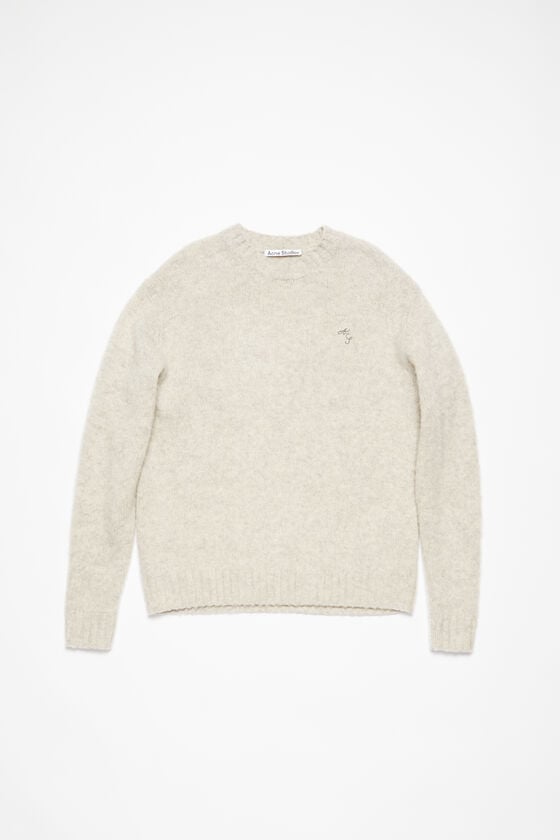Acne Studios Wollpullover mit Rundhalsausschnitt Verkauf