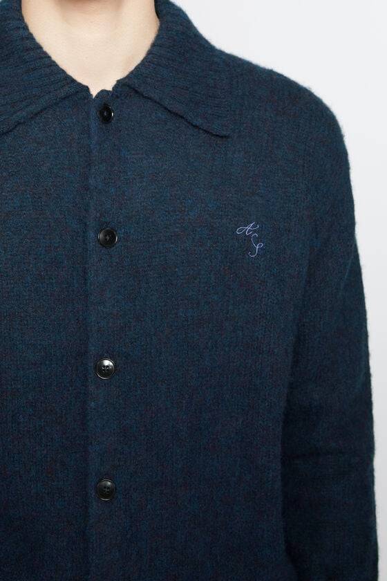 Acne Studios Polo-Cardigan aus Wolle Angebote