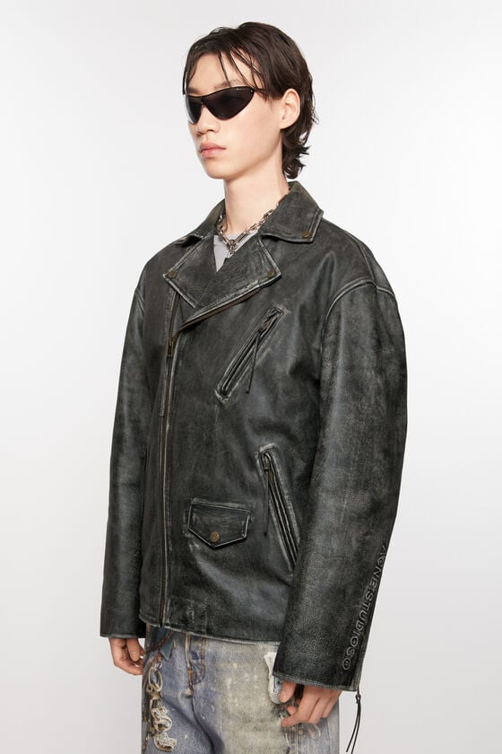 Acne Studios Biker-Lederjacke Exklusivangebot