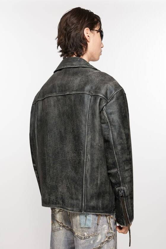 Acne Studios Biker-Lederjacke Exklusivangebot